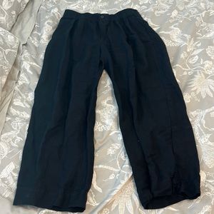 Madewell linen blend black pants - size large